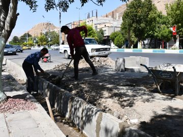 اصلاح جداول کانال های سطح شهر توسط شهرداری ماکو